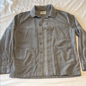 These Glory Days Light Gray Corduroy Button-Up Jacket